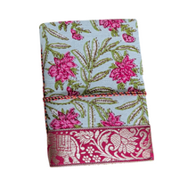 Load image into Gallery viewer, Eco Friendly Cotton Fabric Journals (5 x 7 in), Fair Trade Stationery Ethically Handmade in India
