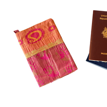 Load image into Gallery viewer, Handmade Recycled Sari Passport Covers, Upcycled Travel Wallets
