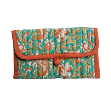 Load image into Gallery viewer, Quilted Block Printed Cotton Pouches
