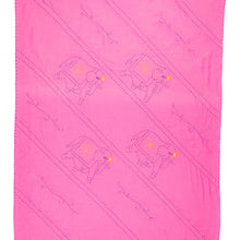 Load image into Gallery viewer, Pink fabric with elephant patterns on a white background
