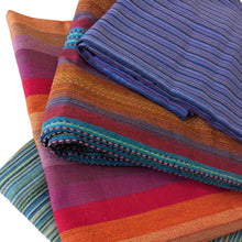 Load image into Gallery viewer, Soft cotton striped scarves, handwoven in Nepal
