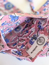Load image into Gallery viewer, Block printed cotton sleep eye mask with drawstring pouch, ethically handmade in India
