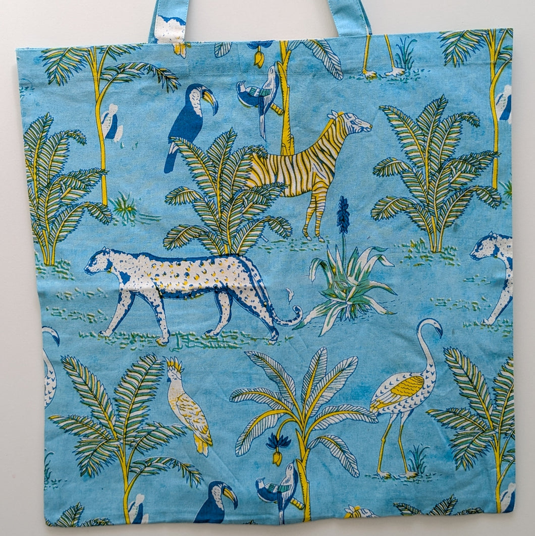 XL block and screen printed tote bags, large capacity