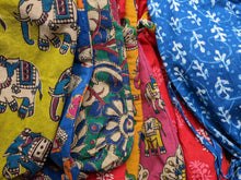 Load image into Gallery viewer, Reusable Kalamkari Cotton Pouch, Bottle Gift Bag, Handmade
