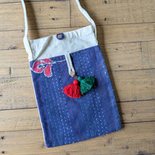 Load image into Gallery viewer, Handmade Fold-over Cotton Canvas Crossbody Sling Bags
