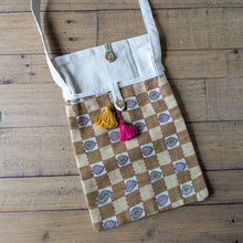 Load image into Gallery viewer, Handmade Fold-over Cotton Canvas Crossbody Sling Bags
