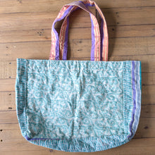 Load image into Gallery viewer, Large sari market shopper tote bags
