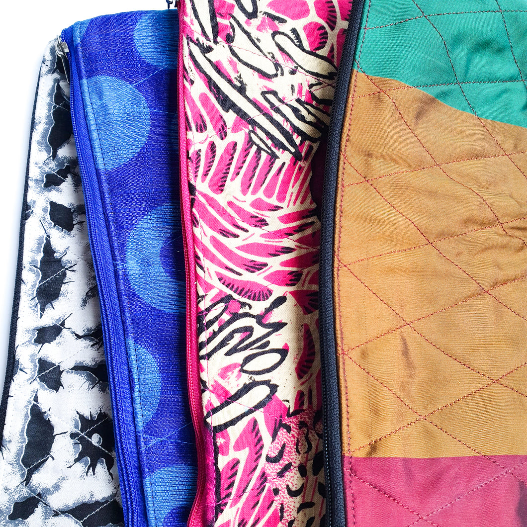 Mystery sari pouch, upcycled, medium