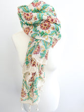 Load image into Gallery viewer, Block-printed khadi scarf

