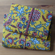 Load image into Gallery viewer, Eco Friendly Cotton Fabric Pocket Journals (4 x 6 in), Fair Trade Stationery Ethically Handmade in India
