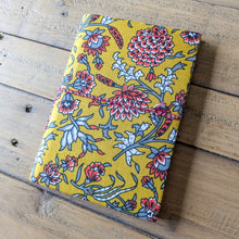 Load image into Gallery viewer, Eco Friendly Cotton Fabric Pocket Journals (4 x 6 in), Fair Trade Stationery Ethically Handmade in India
