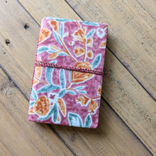 Load image into Gallery viewer, Eco Friendly Cotton Fabric Pocket Journals (4 x 6 in), Fair Trade Stationery Ethically Handmade in India
