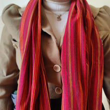 Load image into Gallery viewer, Soft cotton scarf, handwoven in Nepal
