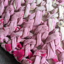 Load image into Gallery viewer, pink chunky knit cushion cover
