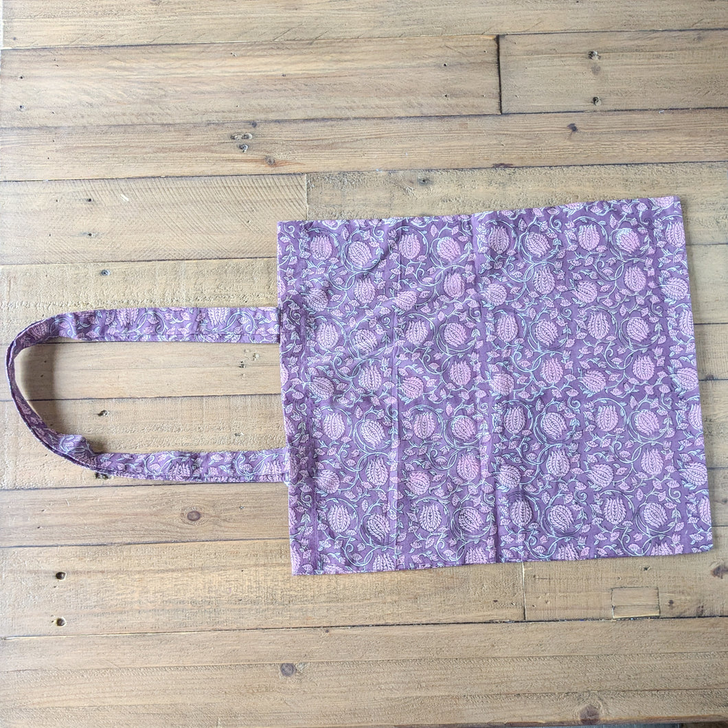 Block Printed Cotton Tote Bag: Ethically Handmade in India