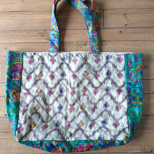 Load image into Gallery viewer, Large sari market shopper tote bags
