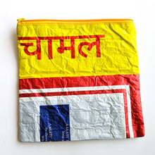 Load image into Gallery viewer, Recycled rice bag pouch, fair trade - Shakti.ism | शक्तिवाद
