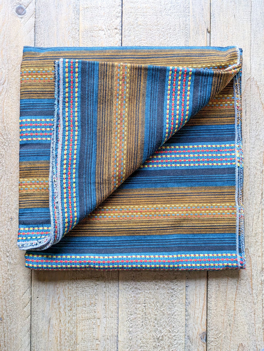 Soft cotton striped scarf, handwoven in Nepal - Shakti.ism | शक्तिवाद