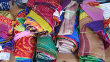 Load image into Gallery viewer, Upcycled sari flags, reusable sari bunting - Shakti.ism | शक्तिवाद
