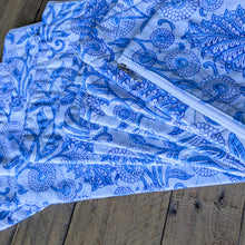 Load image into Gallery viewer, Quilted Block-Printed Zipper Pouch with Tassel
