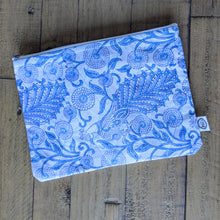 Load image into Gallery viewer, Quilted Block-Printed Zipper Pouch with Tassel
