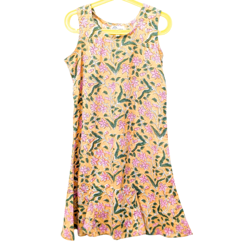 Beautiful block print cotton summer dresses for children