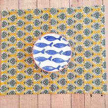 Load image into Gallery viewer, Bagru block-printed placemats set of 2, handmade table mats
