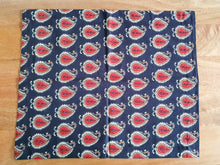 Load image into Gallery viewer, Bagru paisley block - printed placemats set of 2, handmade table mats - Shakti.ism | शक्तिवाद
