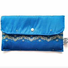 Load image into Gallery viewer, upcycled sari clutch bag
