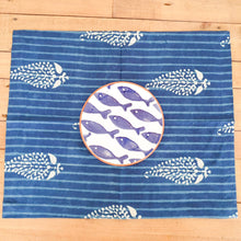 Load image into Gallery viewer, Indigo block - printed placemats set of 2, handmade table mats - Shakti.ism | शक्तिवाद
