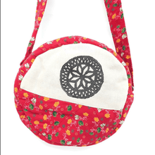 Load image into Gallery viewer, Round sari shoulder bag - Shakti.ism | शक्तिवाद
