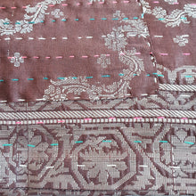 Load image into Gallery viewer, Silk sari cushion cover, mocha - Shakti.ism | शक्तिवाद
