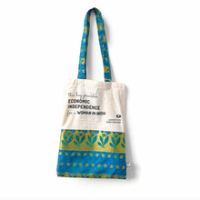 Load image into Gallery viewer, The surprise sari tote bag
