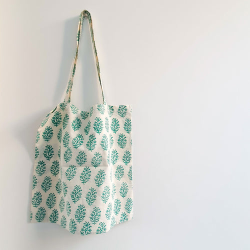 XL block print tote bag - Shakti.ism | शक्तिवाद